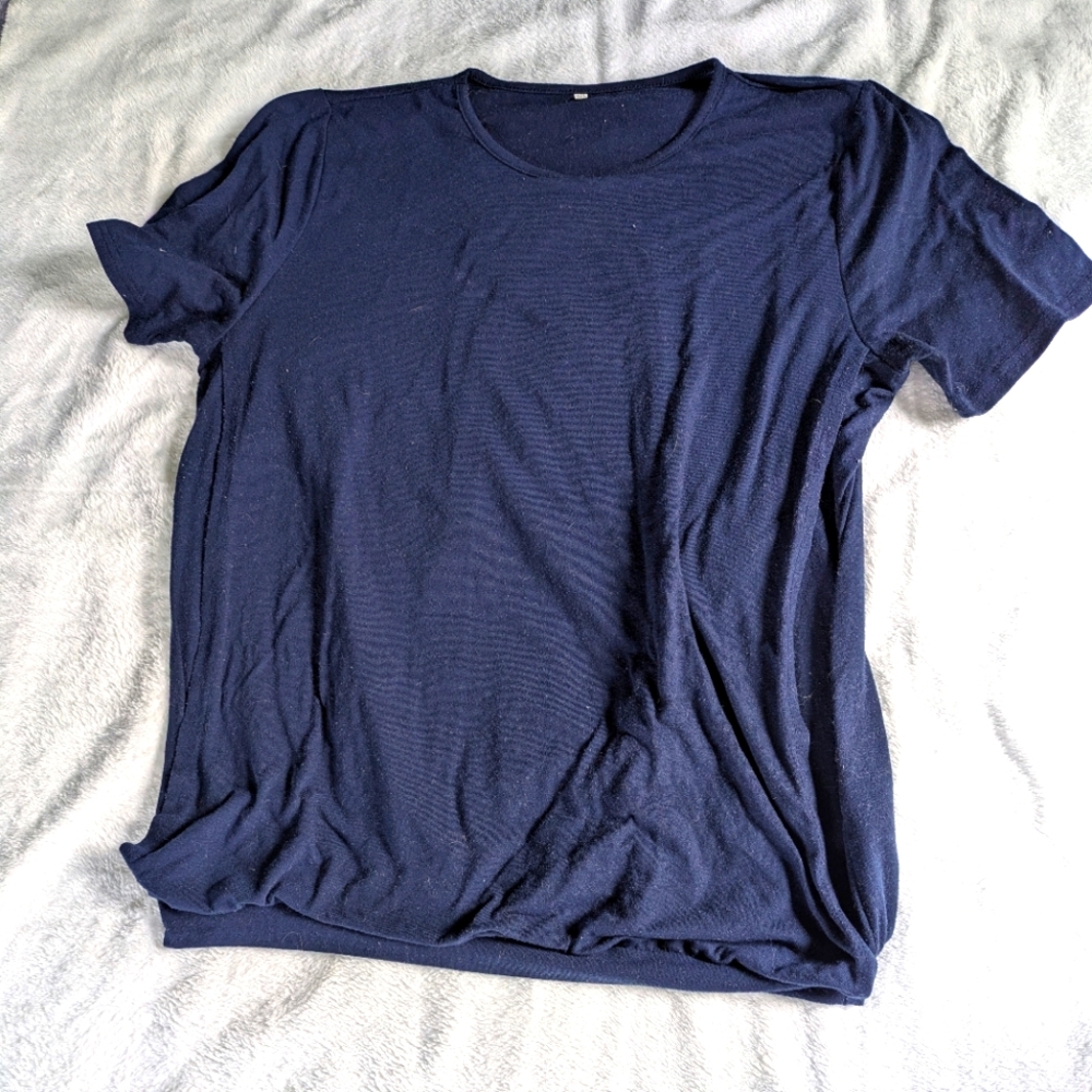 Women's Navy Blue Nursing T-Shirt